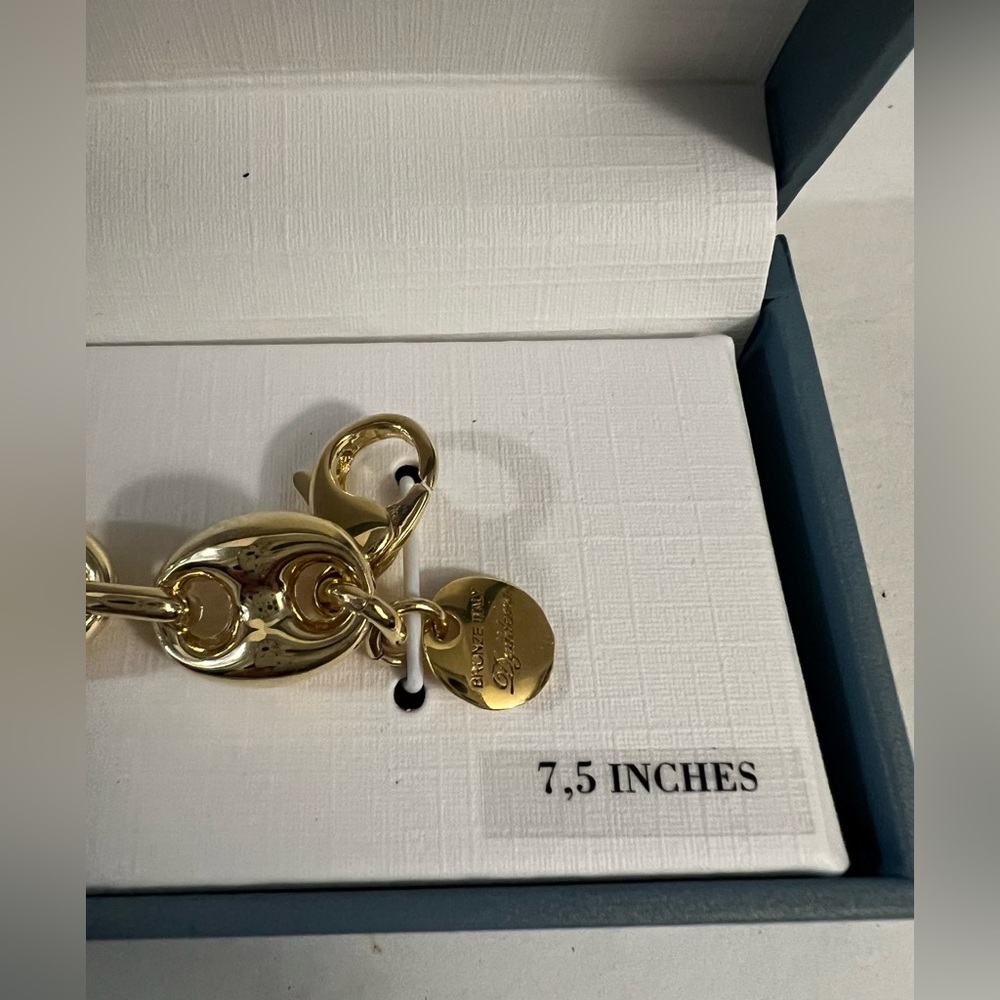 Mia Fiore 18K Gold Plated Bronze Bracelet New in Box - Picture 15 of 16
